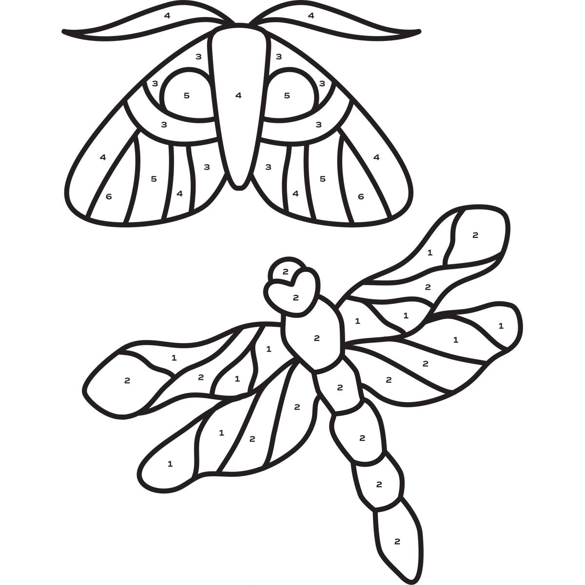 Lady Dragonfly & Sir Moth