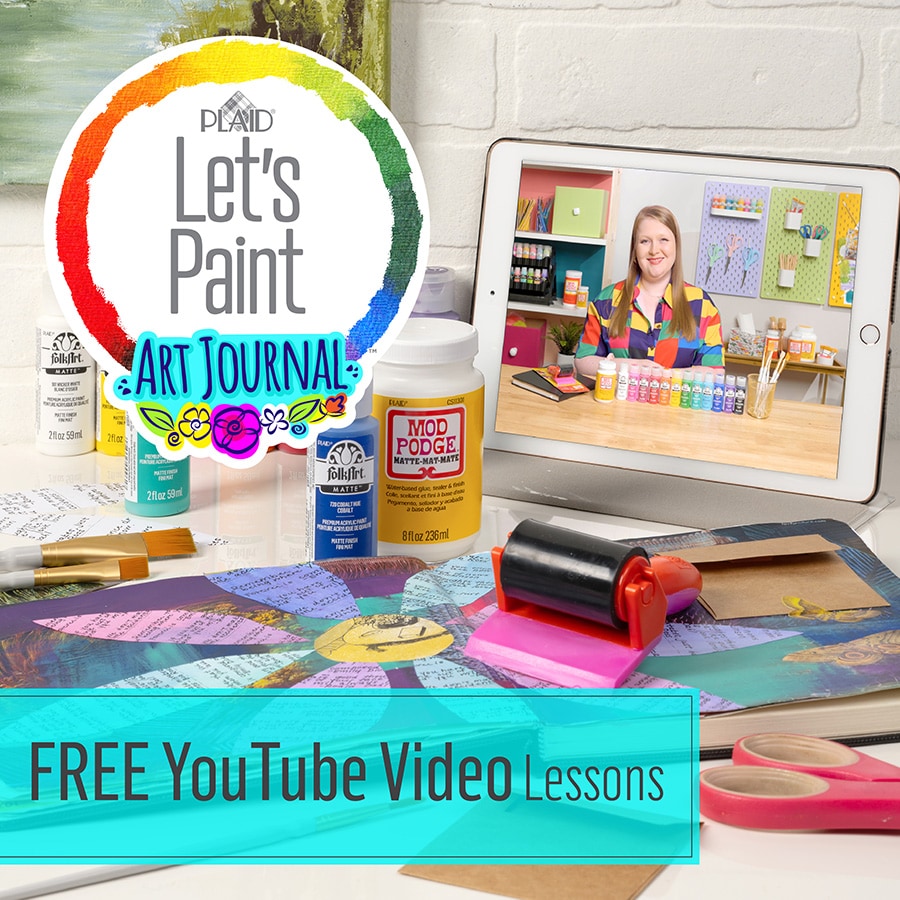 Let's Paint with FolkArt® Art Journaling Kit with Mod Podge® - 96421