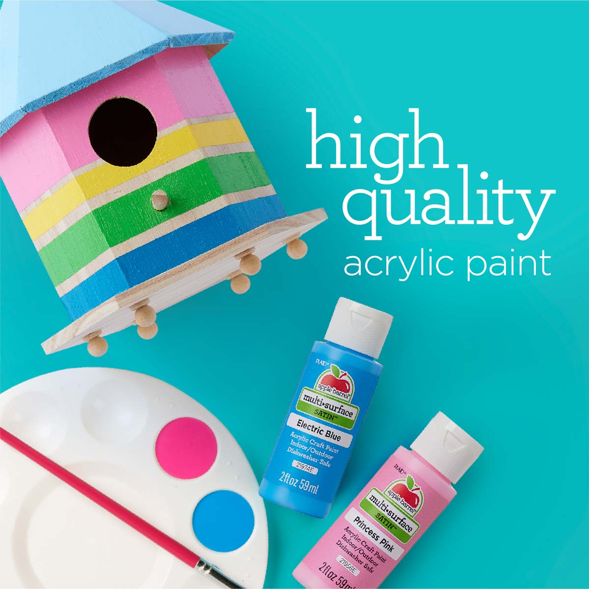 Apple Barrel ® Multi-Surface Satin Acrylic Paints - Atlantis, 2 oz. - 21971E