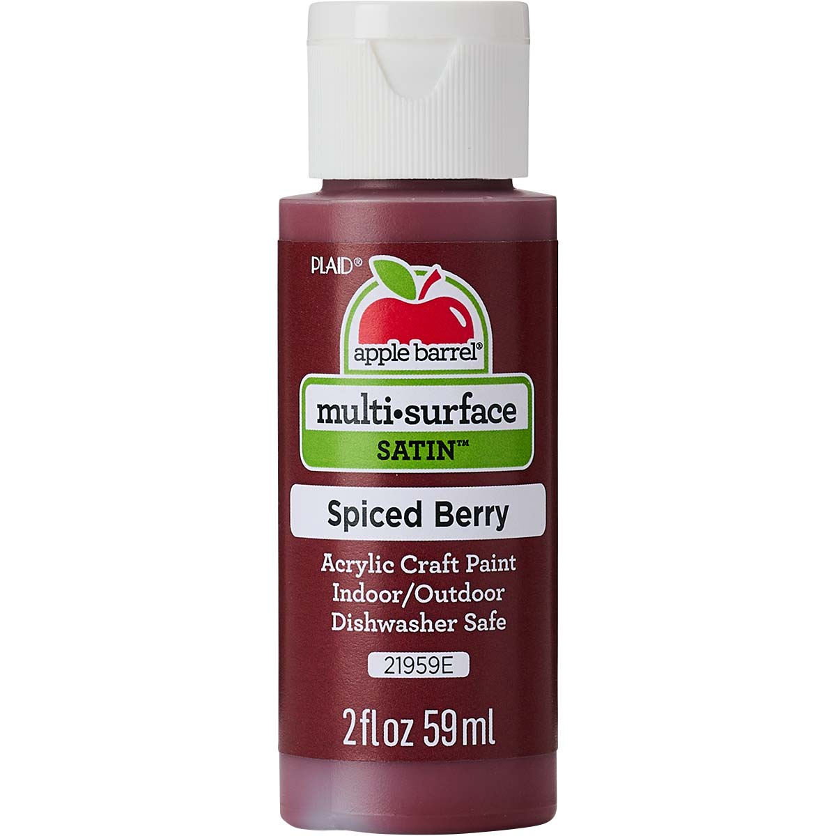 Apple Barrel ® Multi-Surface Satin Acrylic Paints - Spiced Berry, 2 oz. - 21959E