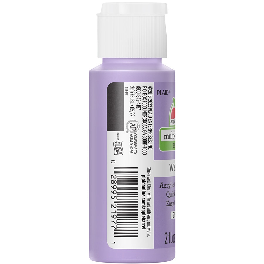 Apple Barrel ® Multi-Surface Satin Acrylic Paints - Wisteria, 2 oz. - 21977E
