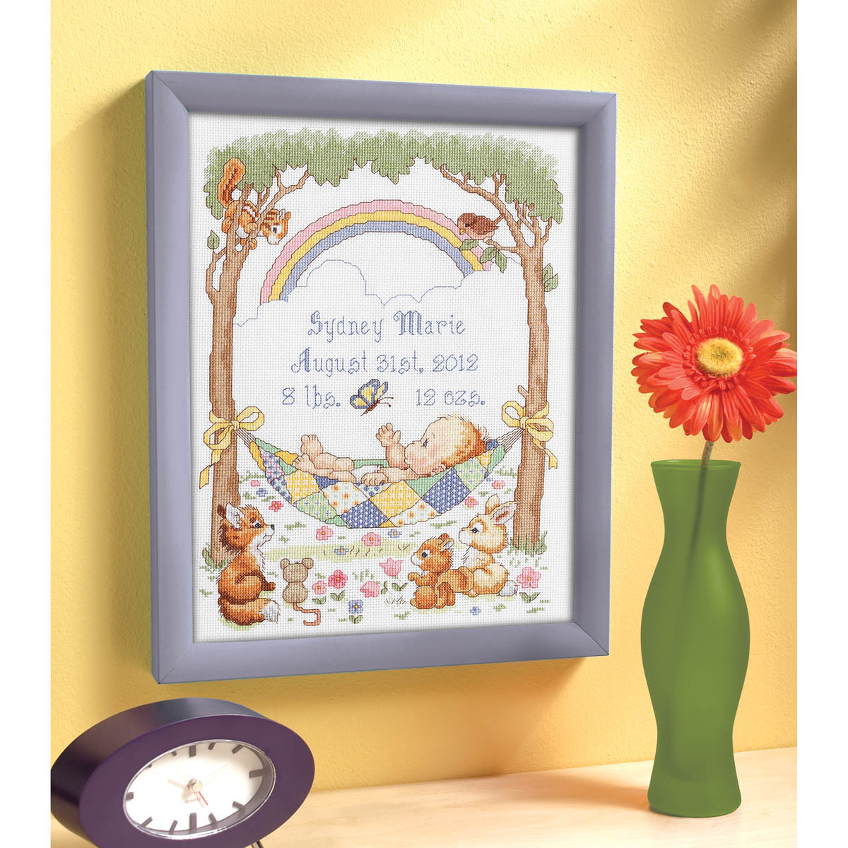 Bucilla ® Baby - Counted Cross Stitch - Crib Ensembles - Our Little Blessing - Birth Record Kit - 45