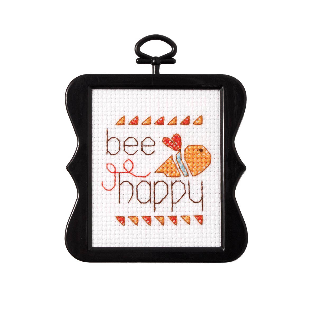 Bucilla ® Counted Cross Stitch - Beginner Stitchery - Mini - Bee Happy - 45754