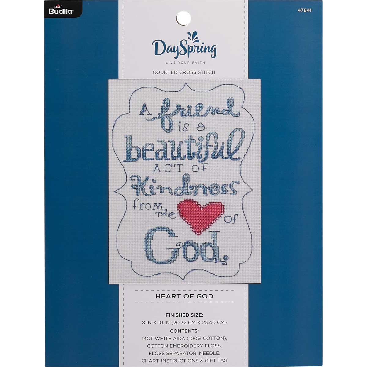 Bucilla ® Counted Cross Stitch - Picture Kits - DaySpring - Heart of God - 47841