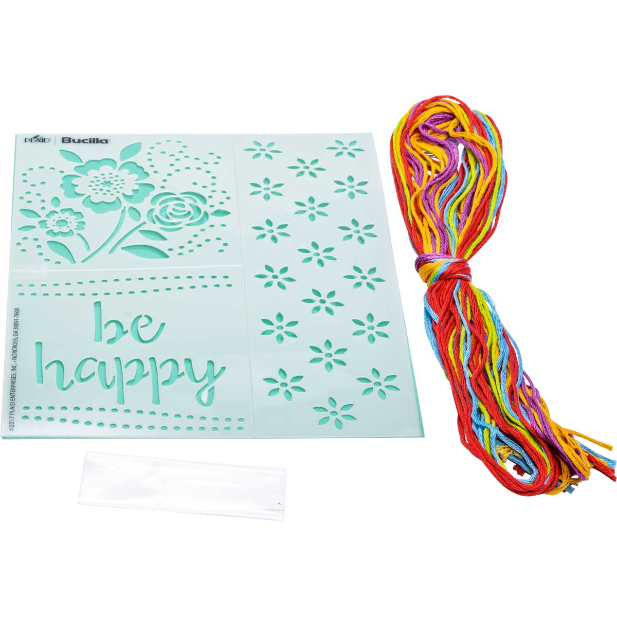 Bucilla ® Fashion Embroidery Kit - Be Happy - 49136E