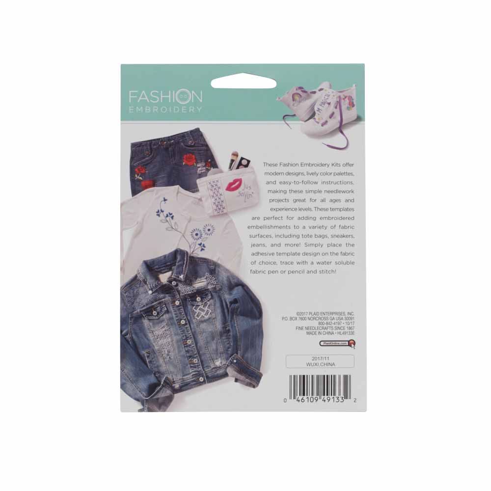 Bucilla ® Fashion Embroidery Kit - Just Sayin’ - 49133E