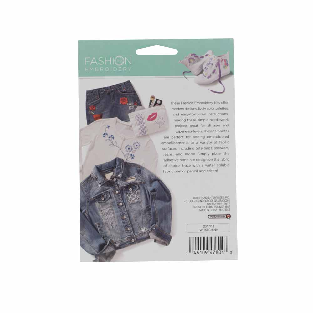 Bucilla ® Fashion Embroidery Kit - Keep It Simple - 47804E