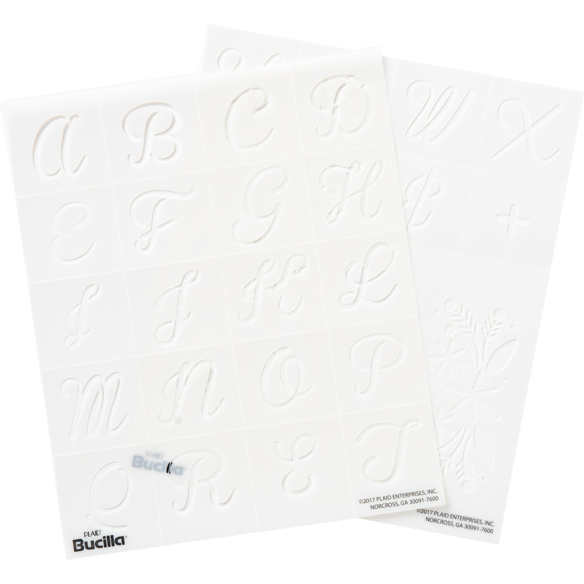 Bucilla ® Lettering and Monogramming Template Kit - Alphabet Script - 49066E
