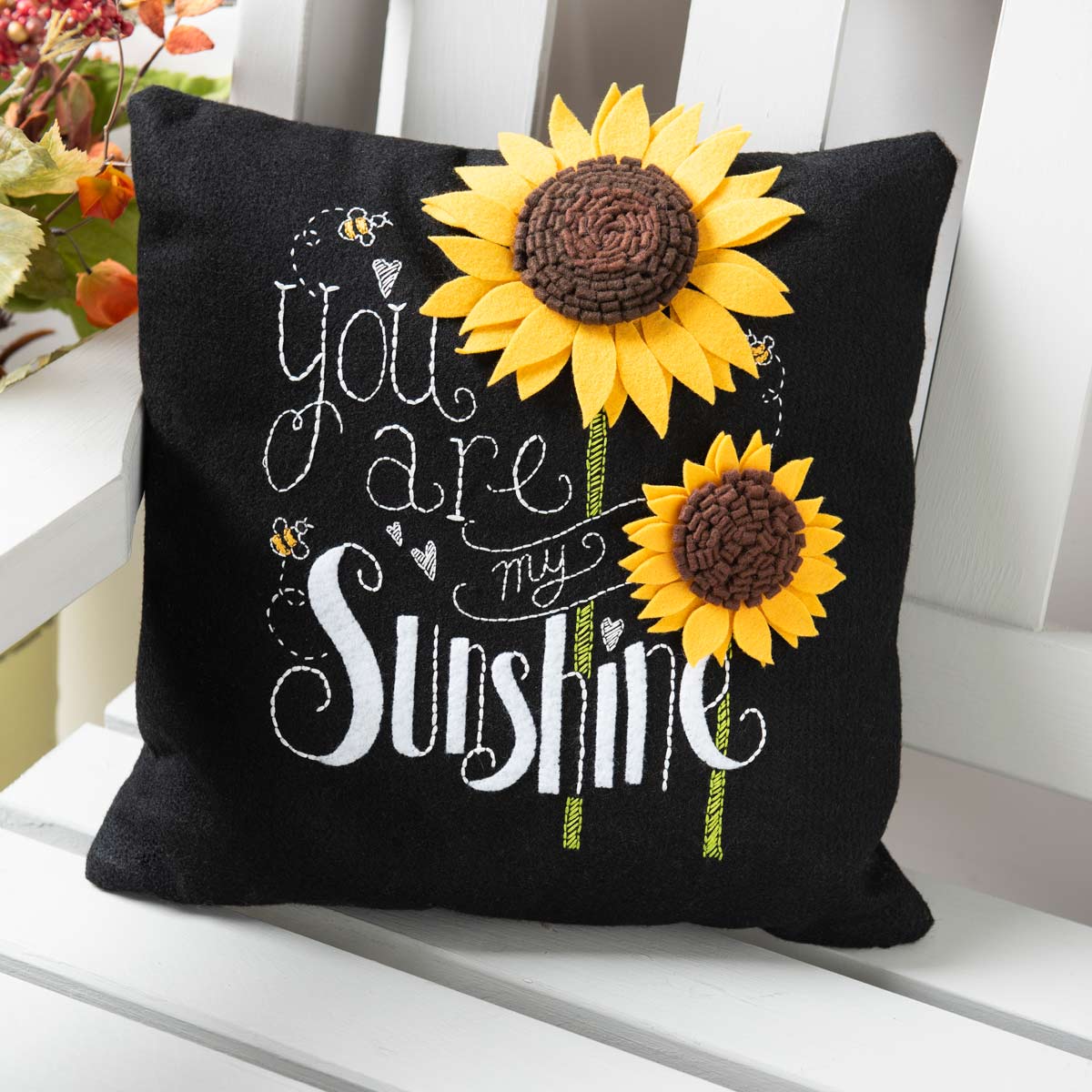 Bucilla ® Lily & Val™ Felt - Home Decor - You Are My Sunshine Pillow - 89219E