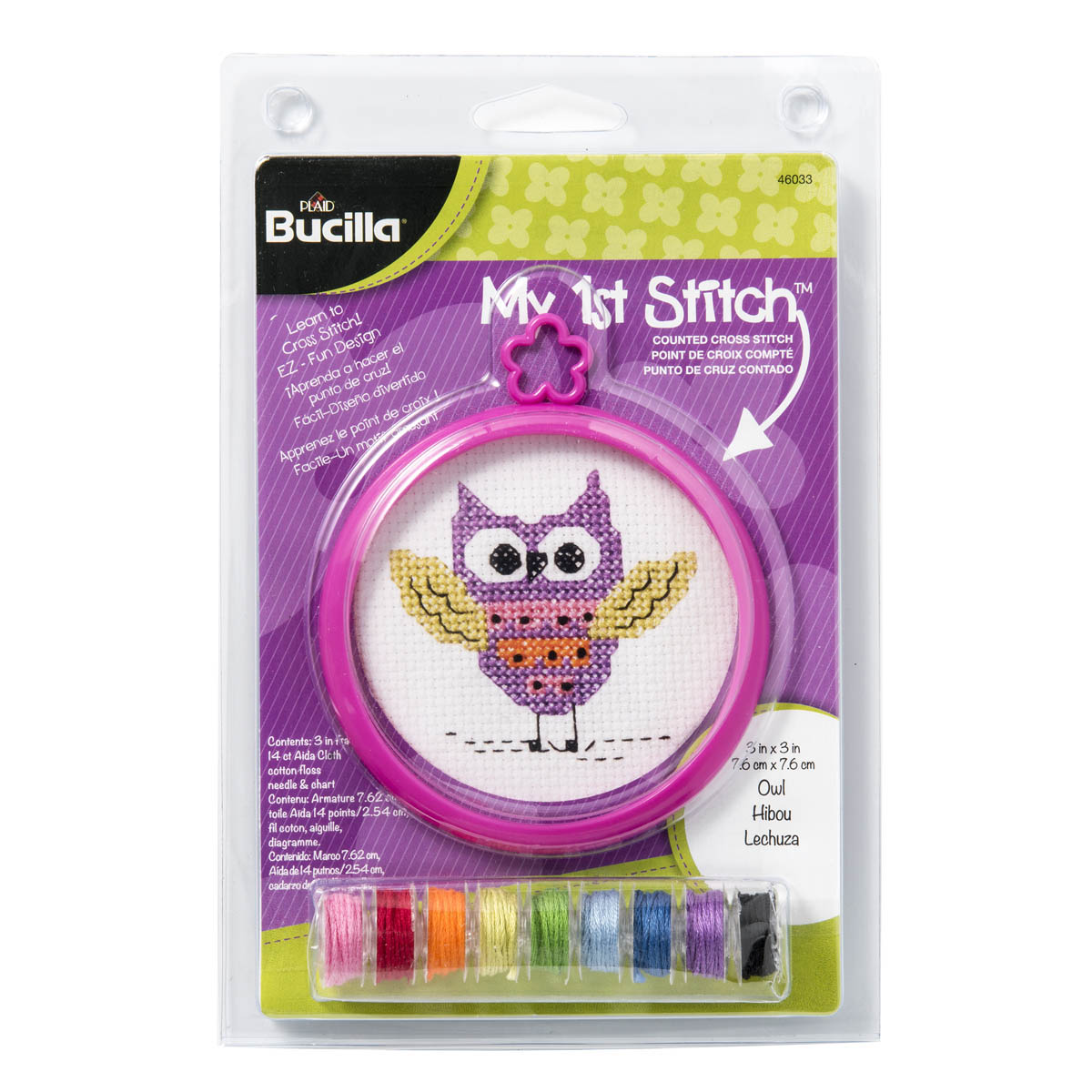 Bucilla ® My 1st Stitch™ - Counted Cross Stitch Kits - Mini - Owl - 46033