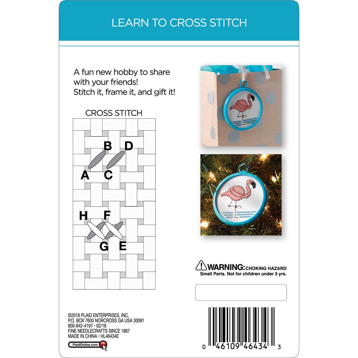 Bucilla ® My 1st Stitch™ - Counted Cross Stitch Kits - Mini - Cool Cat - WM46434E
