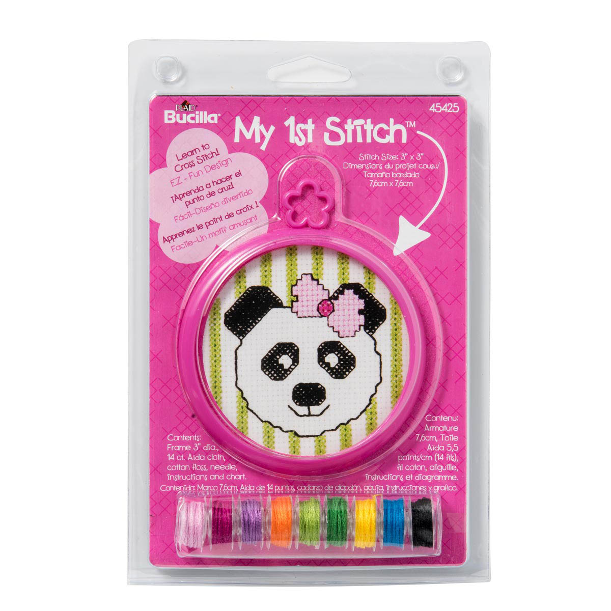 Bucilla ® My 1st Stitch™ - Counted Cross Stitch Kits - Mini - Panda - 45425