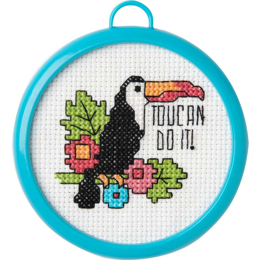Bucilla ® My 1st Stitch™ - Counted Cross Stitch Kits - Mini - Toucan Do It - 49174E