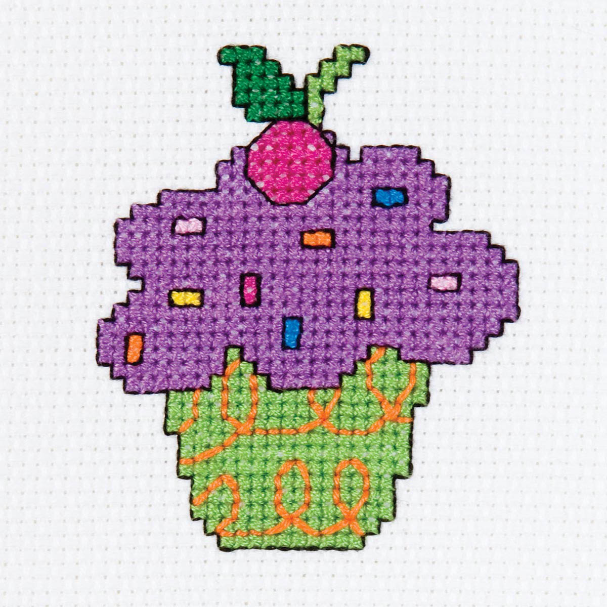 Bucilla ® My 1st Stitch™ - Counted Cross Stitch Kits - Mini - Cupcake - 45451