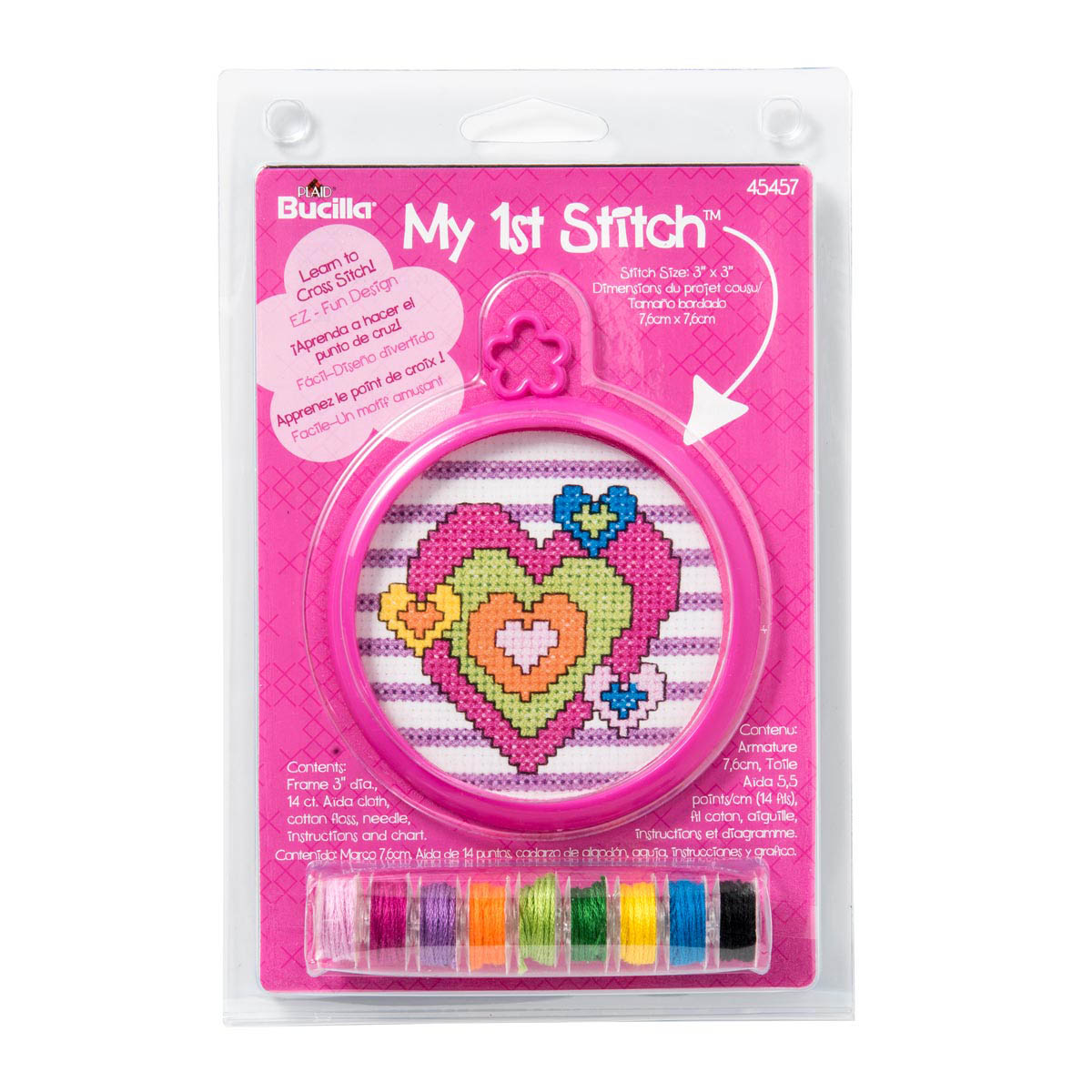 Bucilla ® My 1st Stitch™ - Counted Cross Stitch Kits - Mini - Heart - 45457