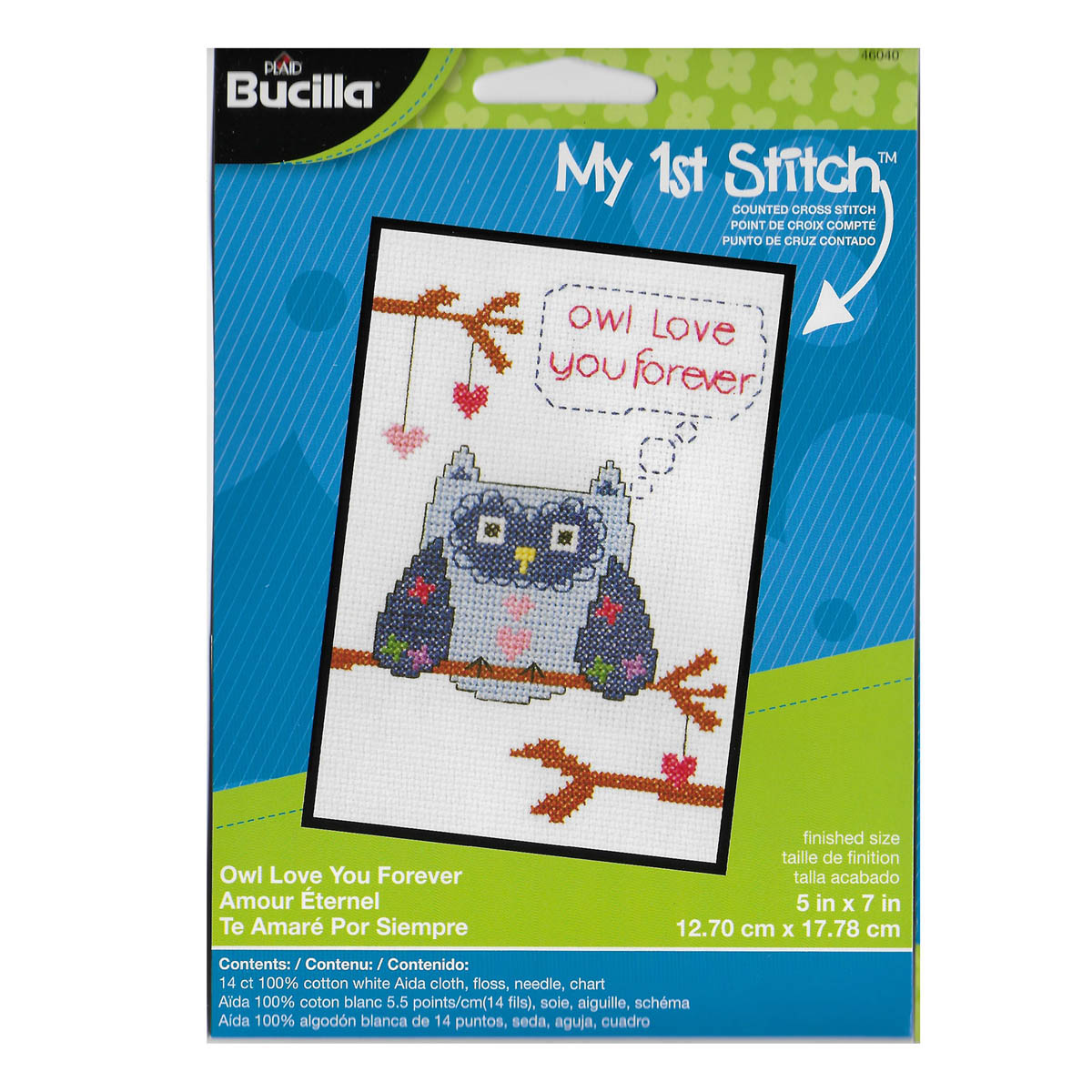Bucilla ® My 1st Stitch™ - Counted Cross Stitch Kits - Owl Love You Forever - 46040