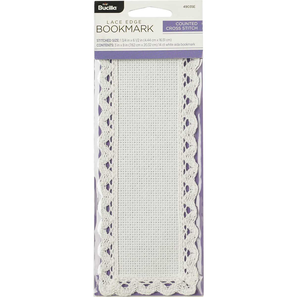 Bucilla ® Ready to Stitch™ Blanks - Lace Edge Bookmark, 1-3/4