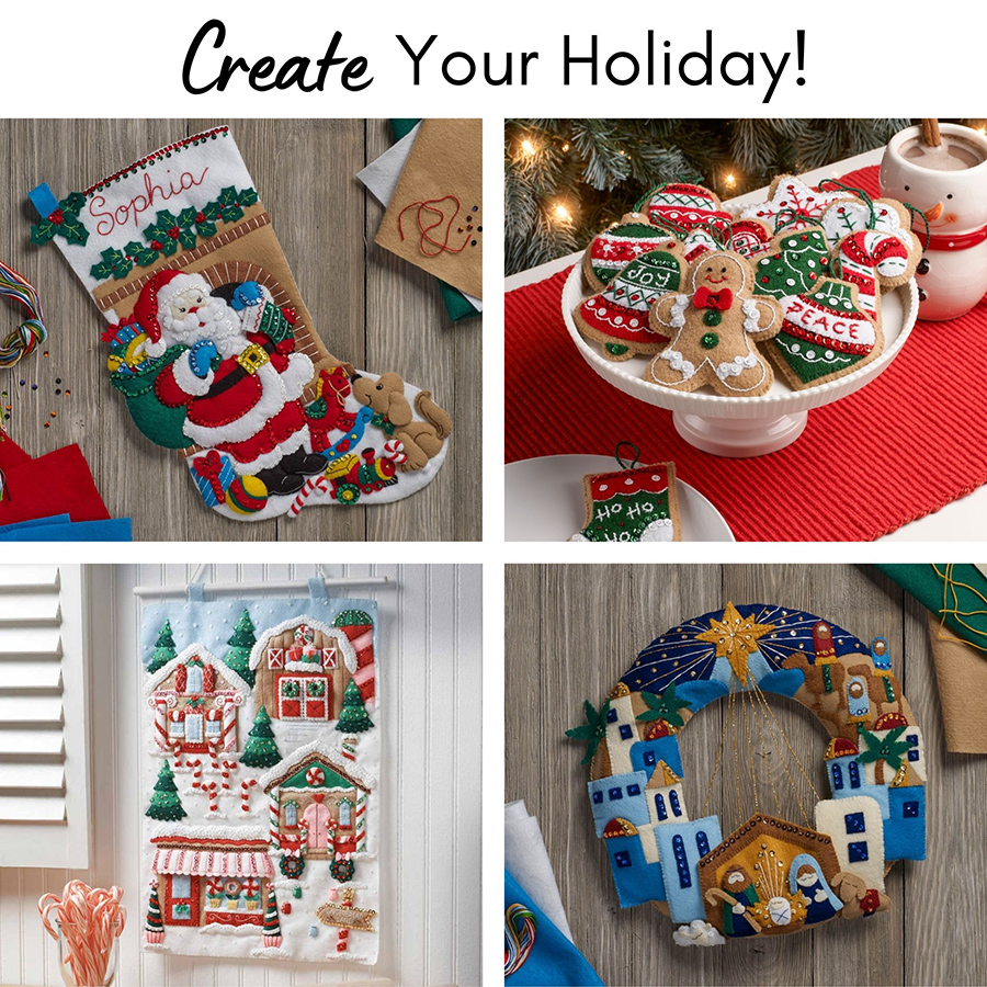 Bucilla ® Seasonal - Felt - Home Decor - Advent Calendar Kits - Reindeer Countdown - 89569E