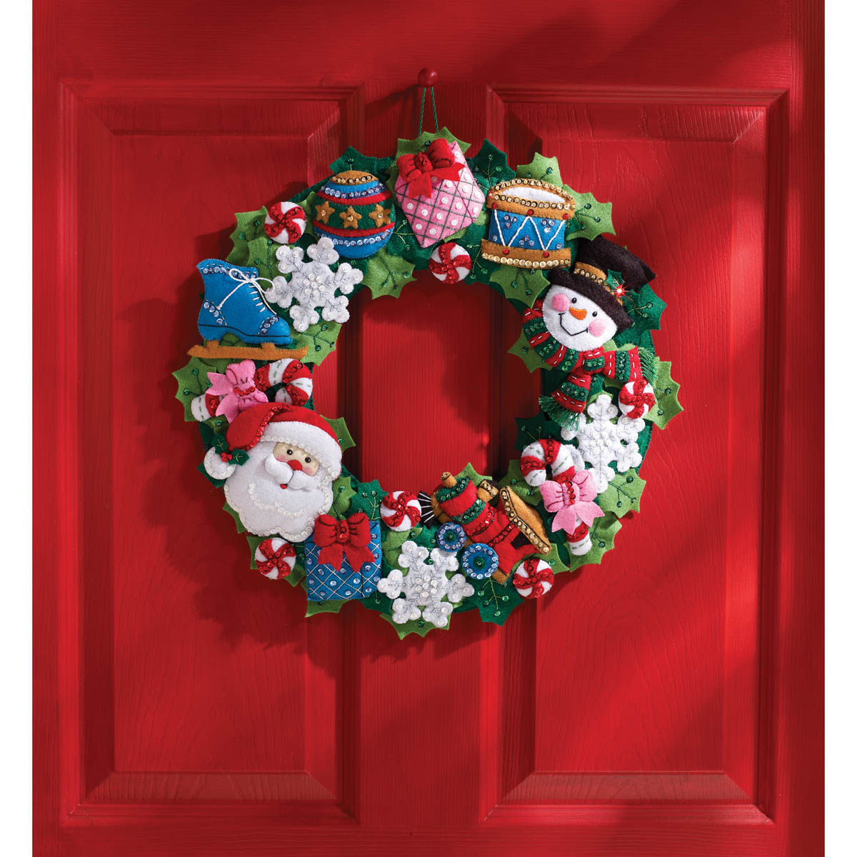 Bucilla ® Seasonal - Felt - Home Decor - Christmas Toys Wreath - 86363