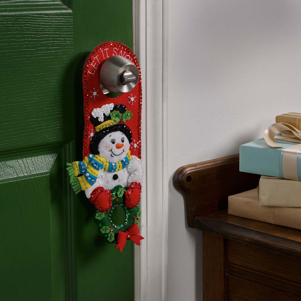 Bucilla ® Seasonal - Felt - Home Decor - Door Hangers - Christmas Greetings - 89286E