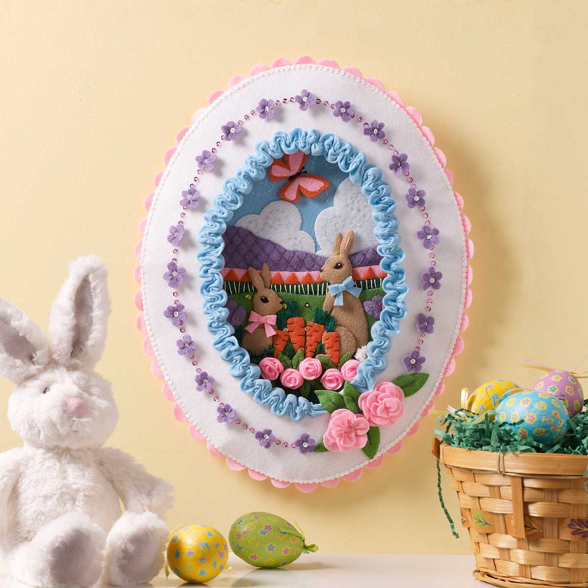 Bucilla ® Seasonal - Felt - Home Decor - Sugared Easter Egg Wall Hanging - 86727