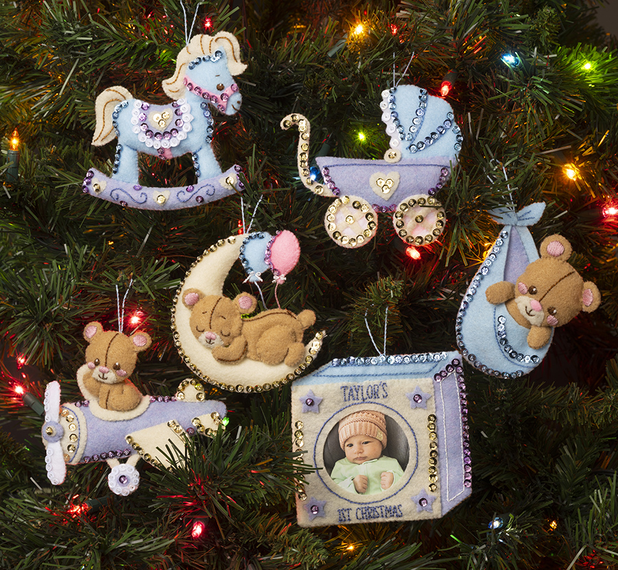 Bucilla ® Seasonal - Felt - Ornament Kits - Baby's First Christmas - 89567E