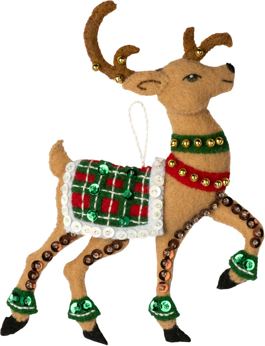 Bucilla ® Seasonal - Felt - Ornament Kits - Festive Reindeer - 89299E