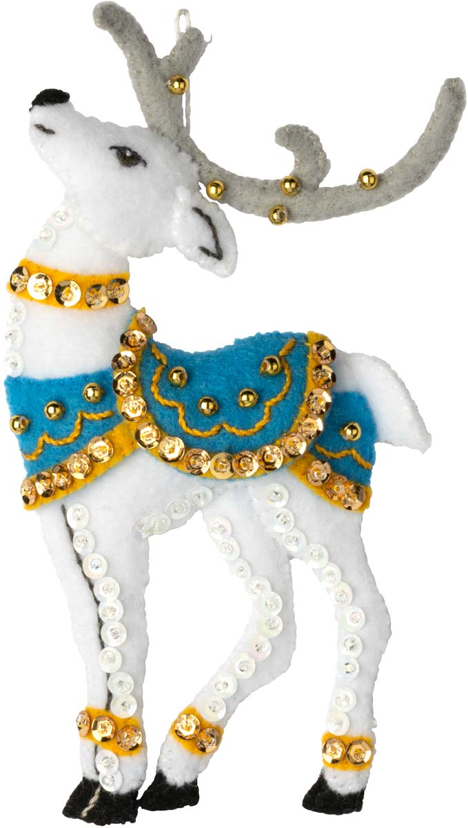 Bucilla ® Seasonal - Felt - Ornament Kits - Festive Reindeer - 89299E