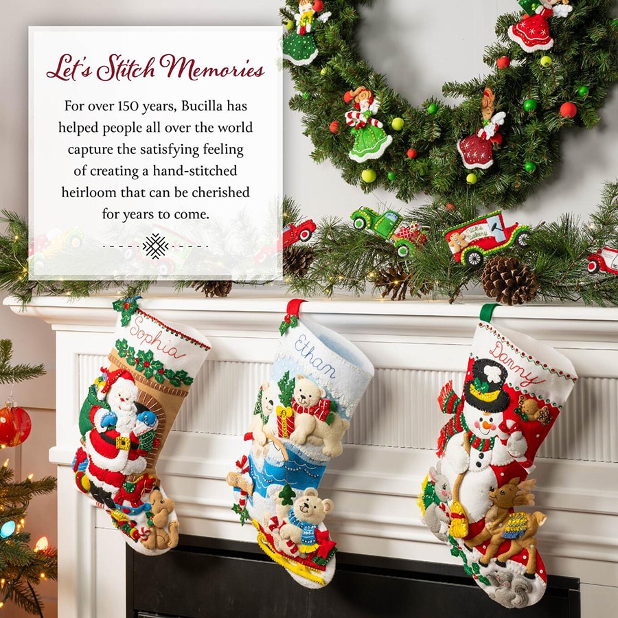Bucilla ® Seasonal - Felt - Ornament Kits - Frisky Kitties - 89643E