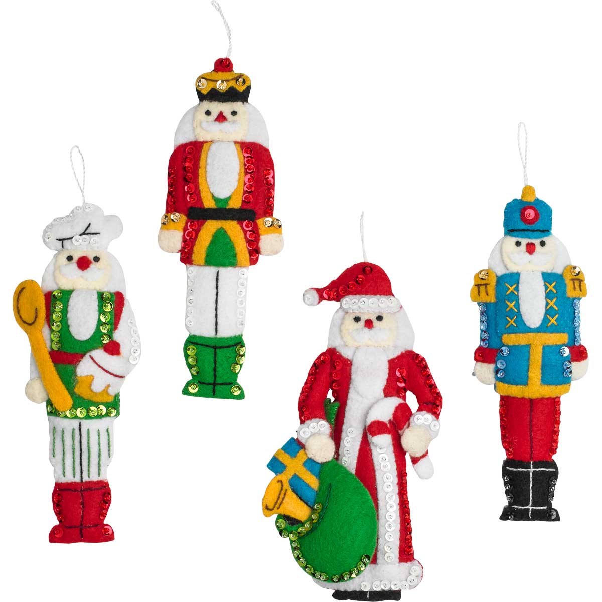 Bucilla ® Seasonal - Felt - Ornament Kits - Hallmark - Christmas Classic Nutcracker - 86967E
