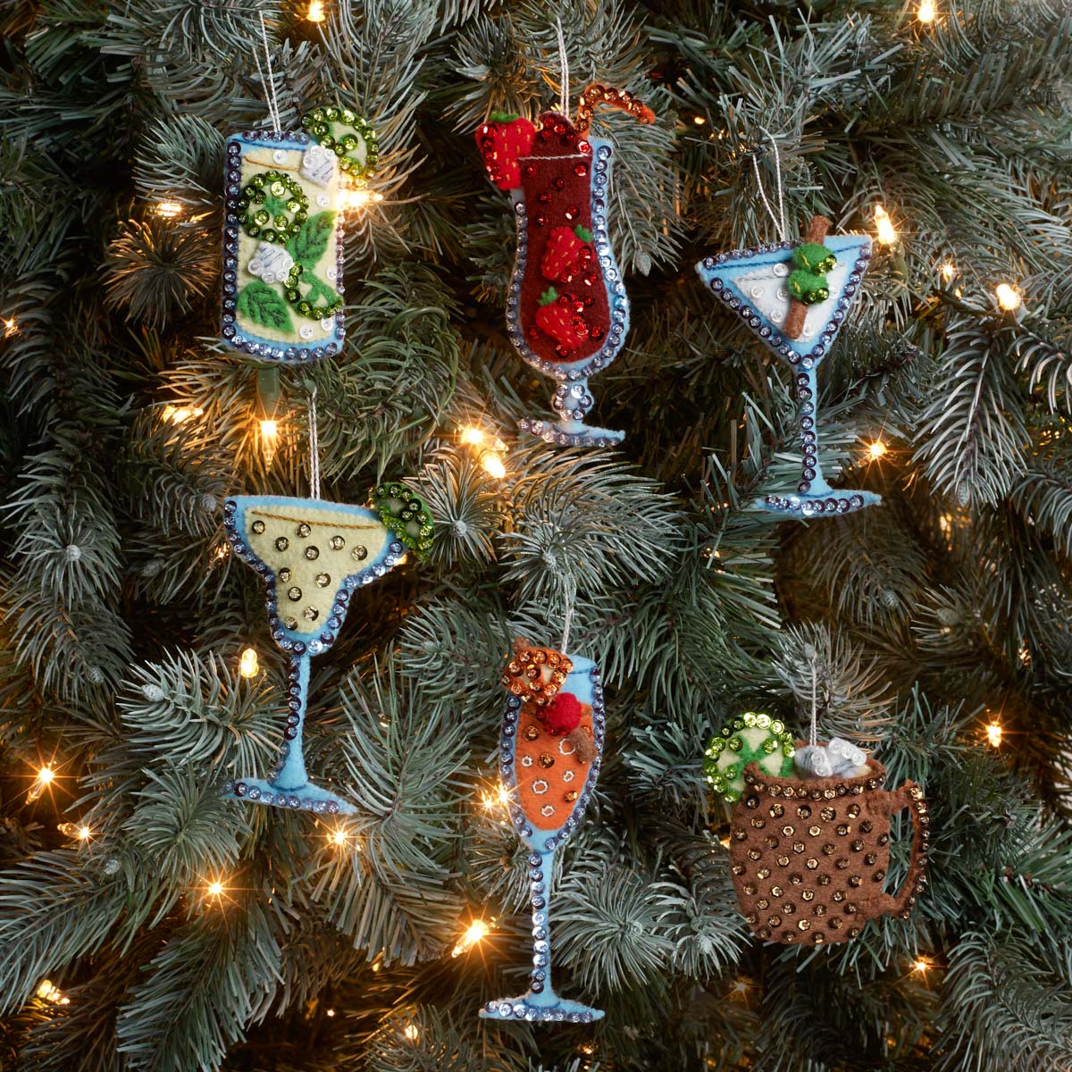 Bucilla ® Seasonal - Felt - Ornament Kits - Happy Hour - 89501E