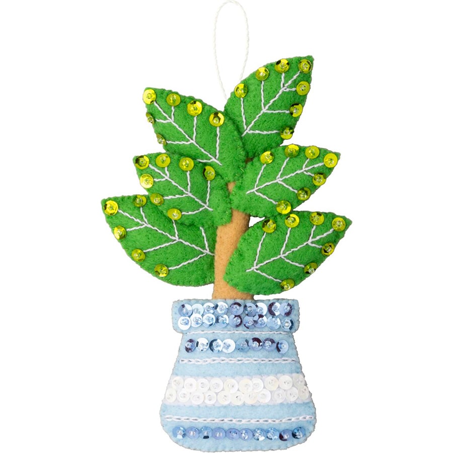 Bucilla ® Seasonal - Felt - Ornament Kits - Holiday Houseplants - 89634E