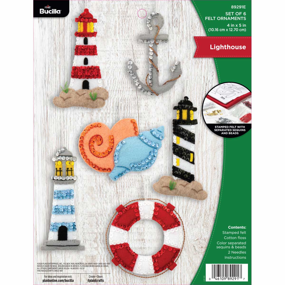 Bucilla ® Seasonal - Felt - Ornament Kits - Lighthouse - 89291E