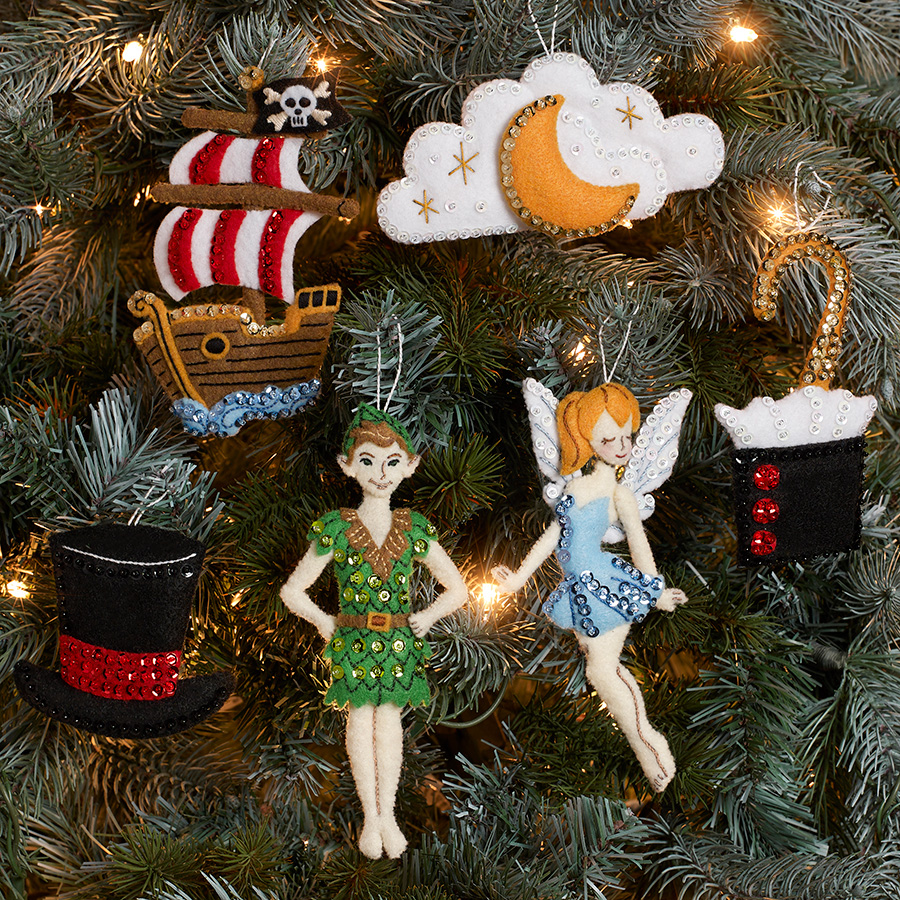 Bucilla ® Seasonal - Felt - Ornament Kits - Neverland Christmas - 89294E