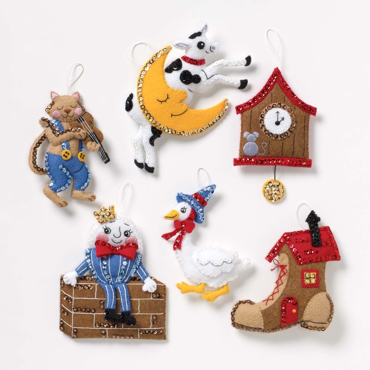 Bucilla ® Seasonal - Felt - Ornament Kits - Nursery Rhyme - 89451E