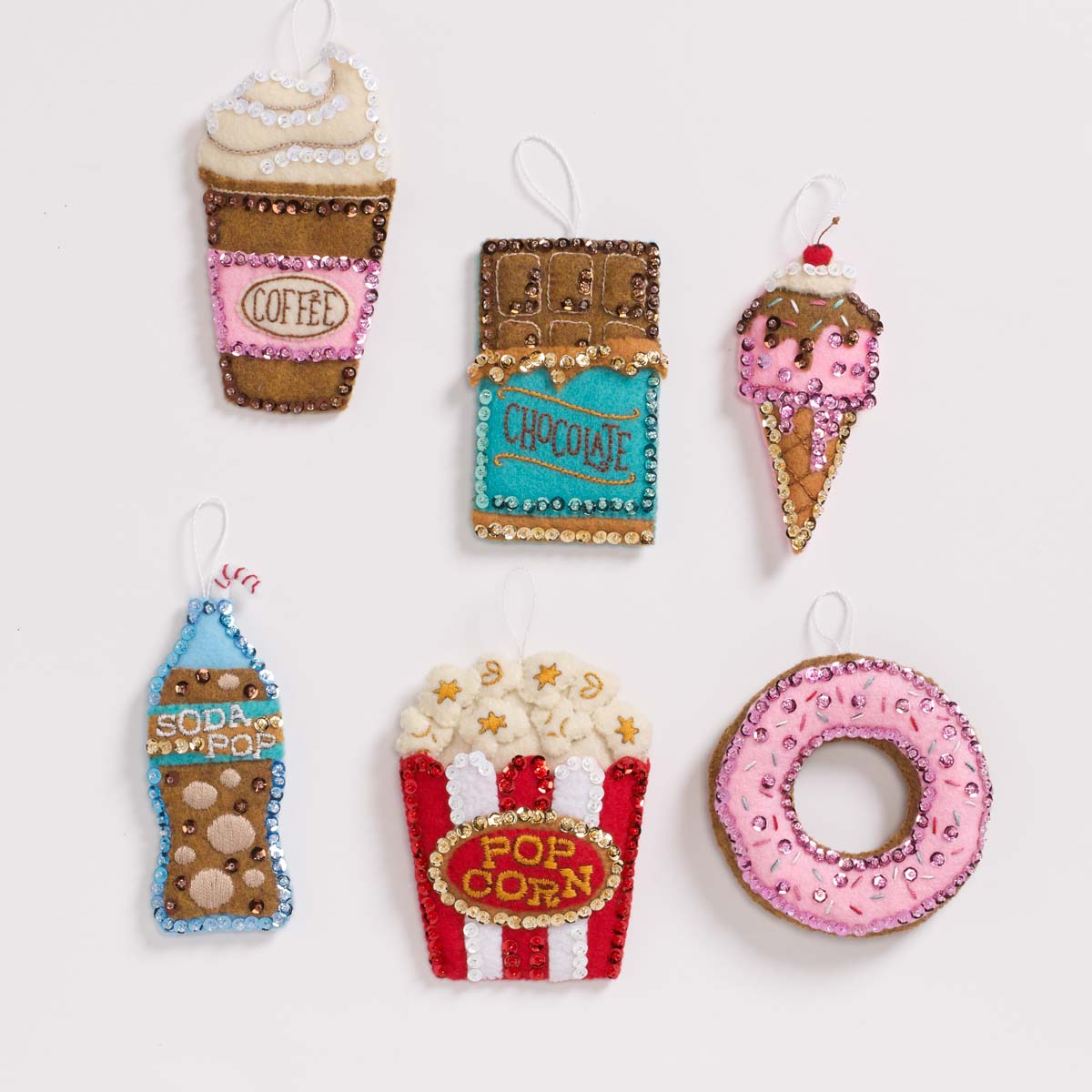 Bucilla ® Seasonal - Felt - Ornament Kits - Snack Food - 89460E