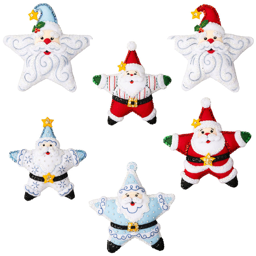 Bucilla ® Seasonal - Felt - Ornament Kits - Star of the Show - 89574E