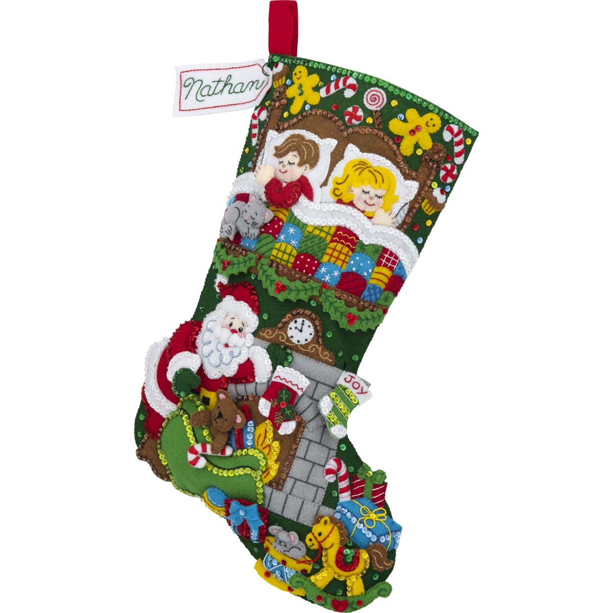 Bucilla ® Seasonal - Felt - Ornament Kits - Tis a Night Before Christmas - 89288E