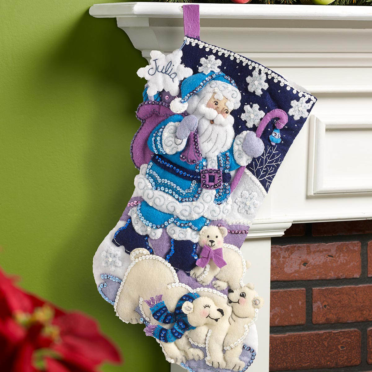 Bucilla ® Seasonal - Felt - Stocking Kits - Arctic Santa - 86653