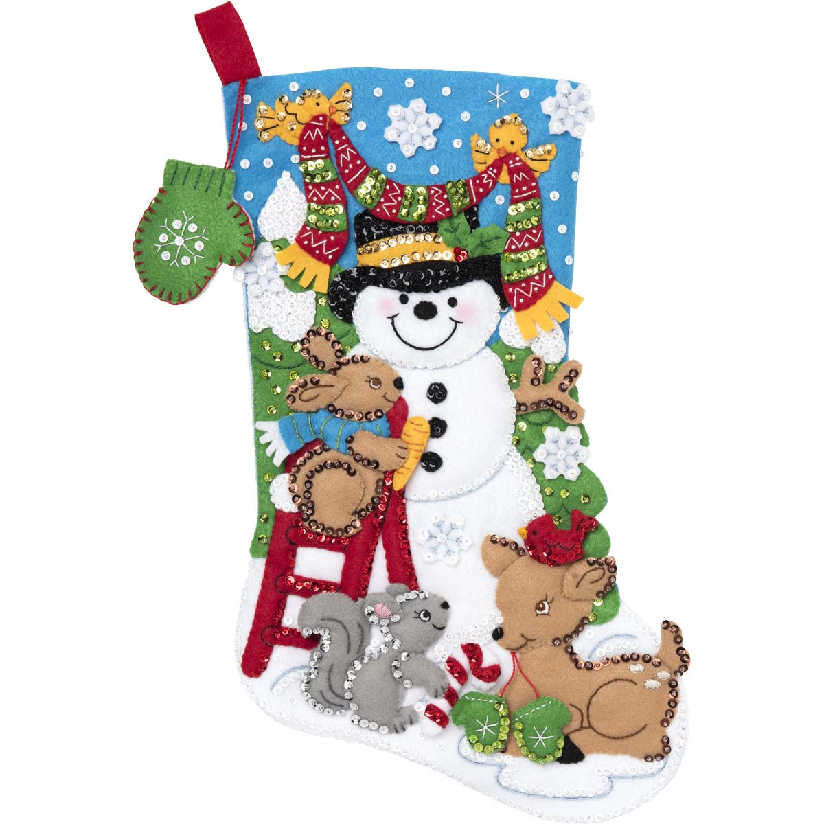 Bucilla ® Seasonal - Felt - Stocking Kits - Building A Snowman - 89071E