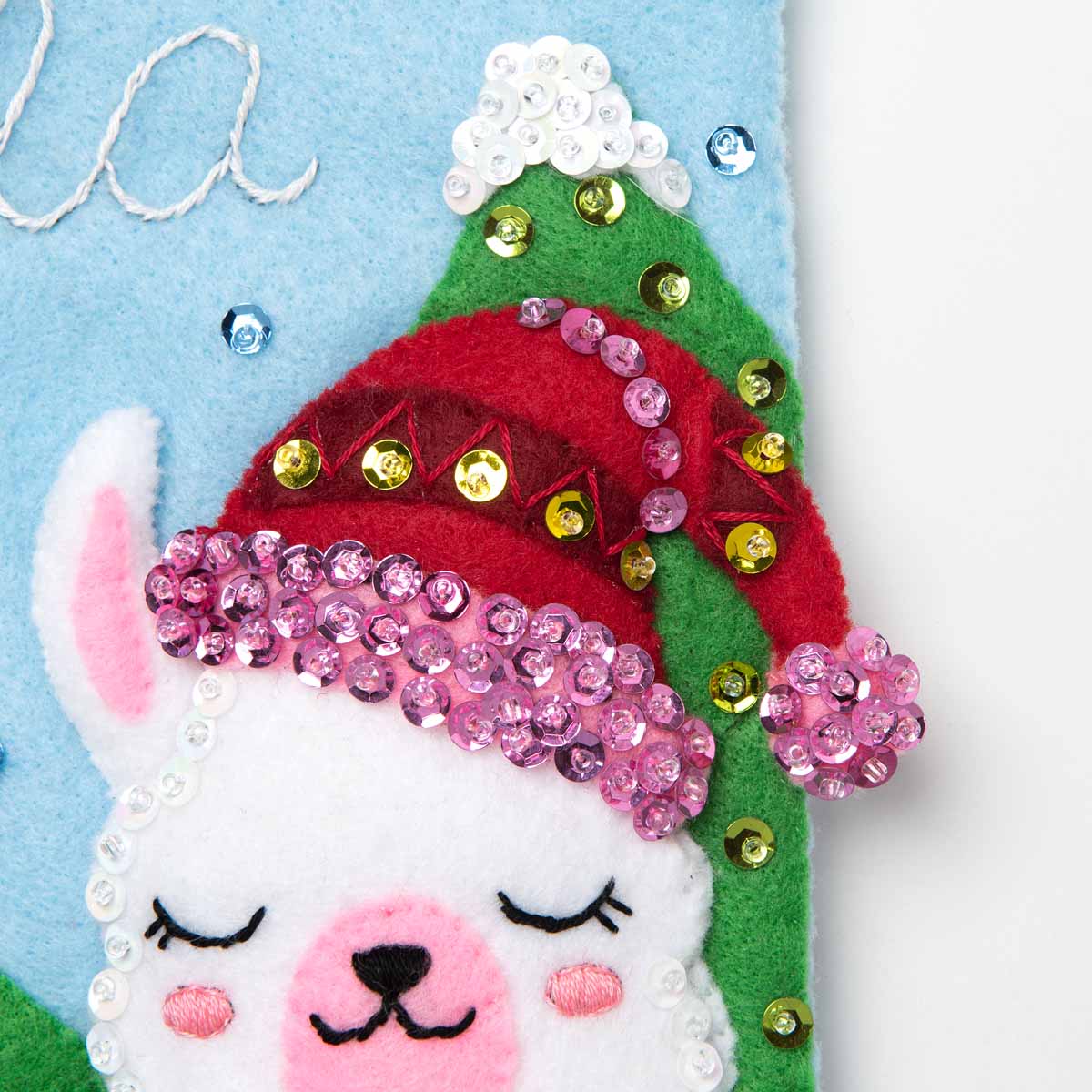 Bucilla ® Seasonal - Felt - Stocking Kits - Christmas Llama - 89230E