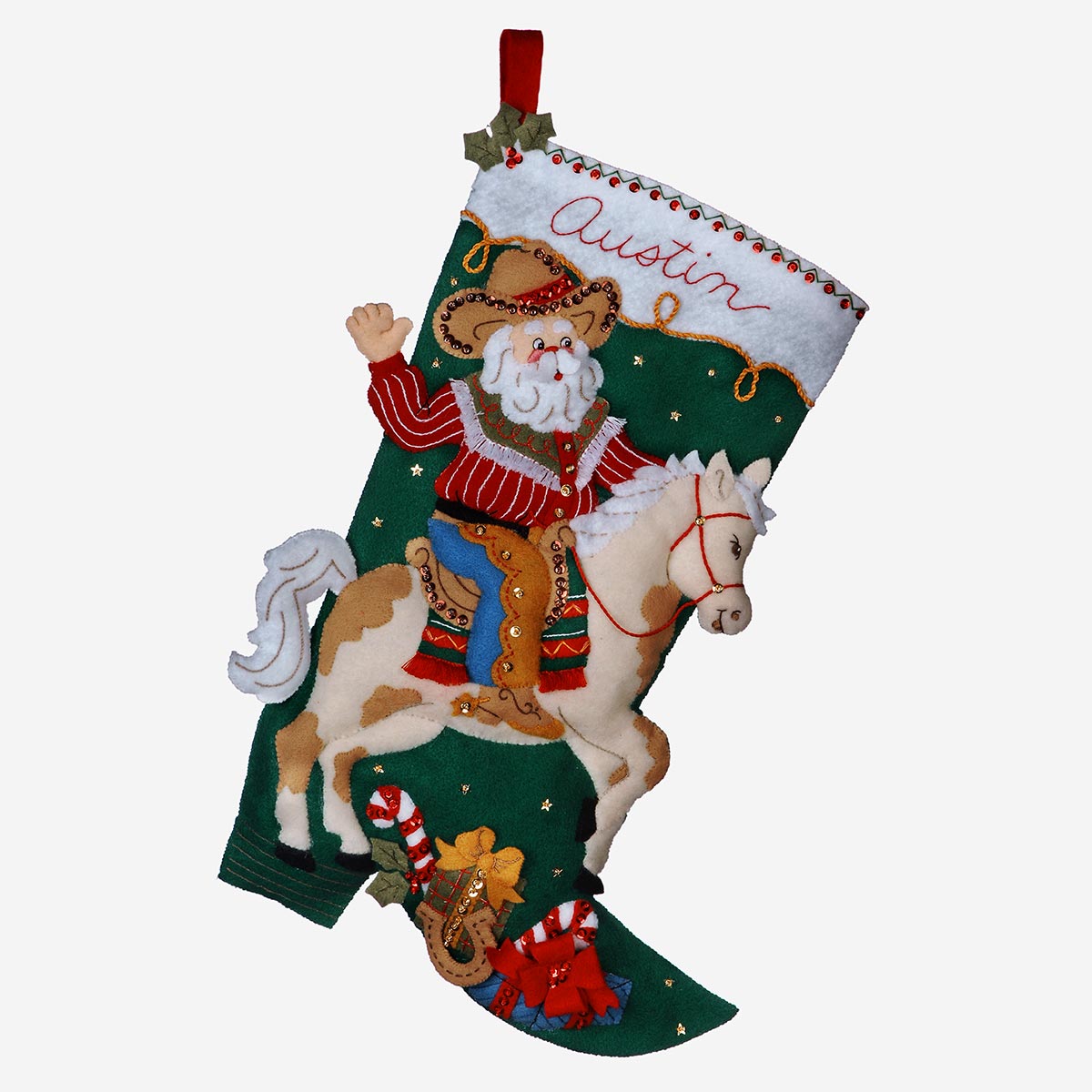 Bucilla ® Seasonal - Felt - Stocking Kits - Cowboy Santa - 85468