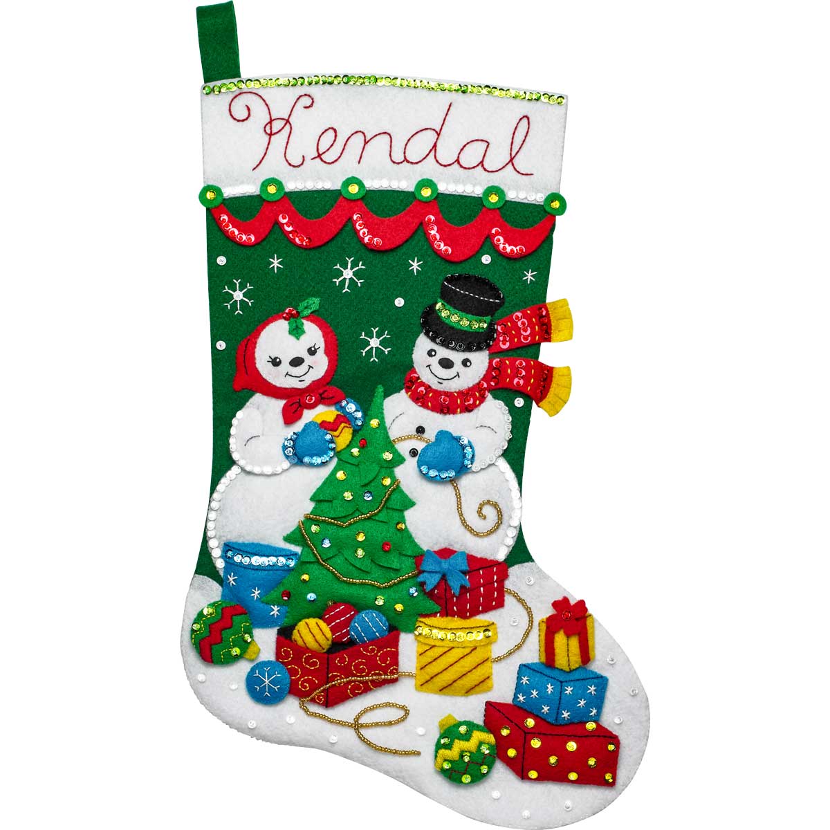 Bucilla ® Seasonal - Felt - Stocking Kits - Decorating the Tree - 86936E
