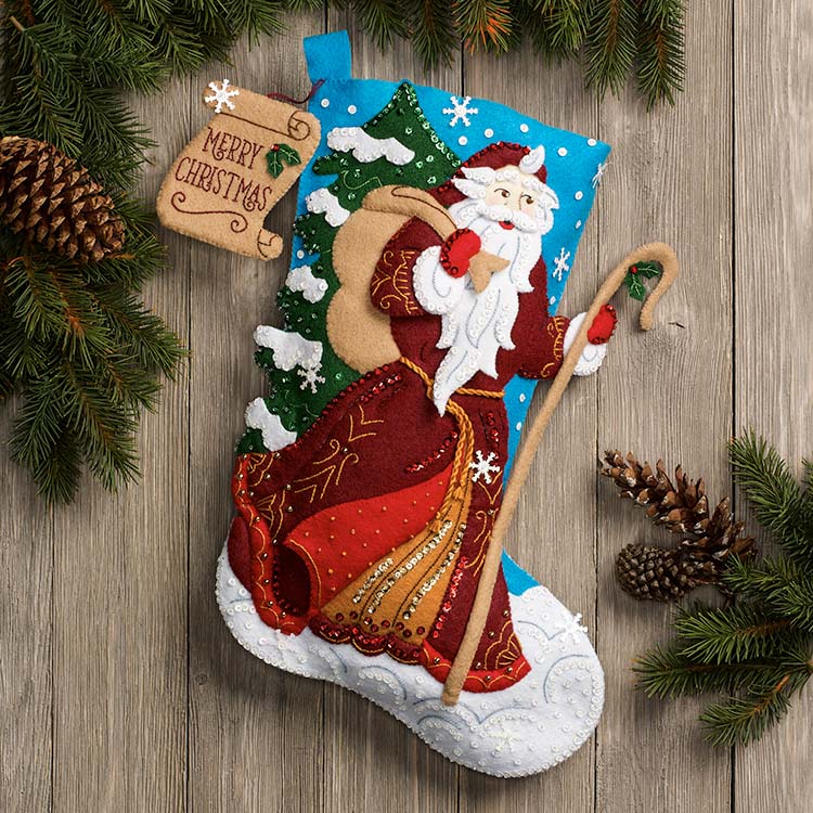 Bucilla ® Seasonal - Felt - Stocking Kits - Father Christmas - 89529E