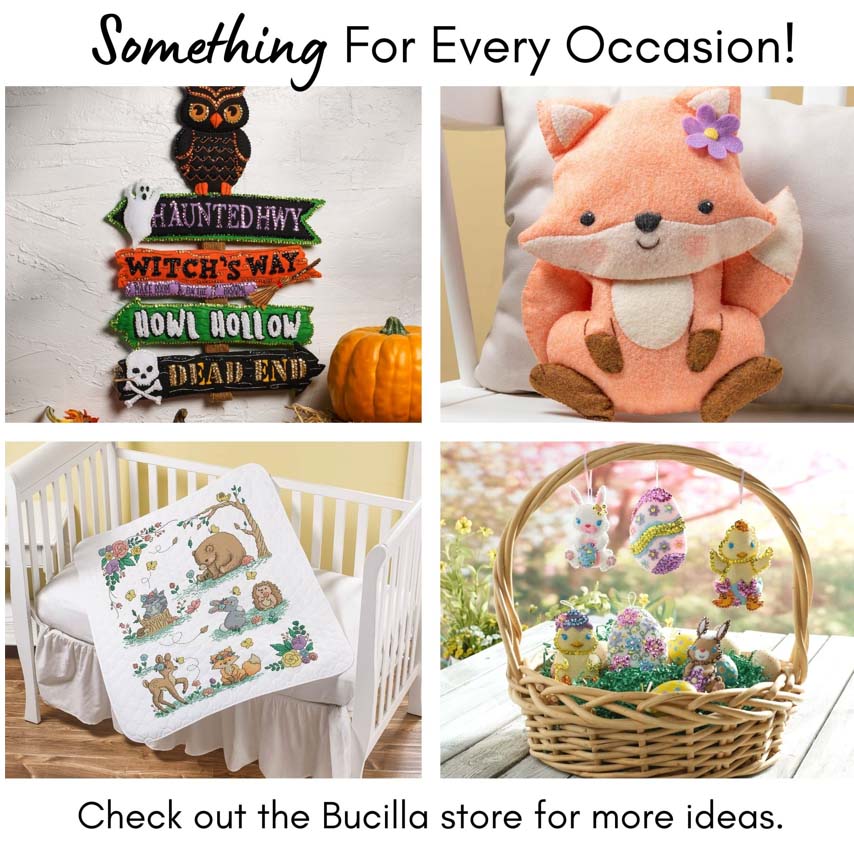 Bucilla ® Seasonal - Felt - Stocking Kits - Festive Sweater Christmas - 89541E