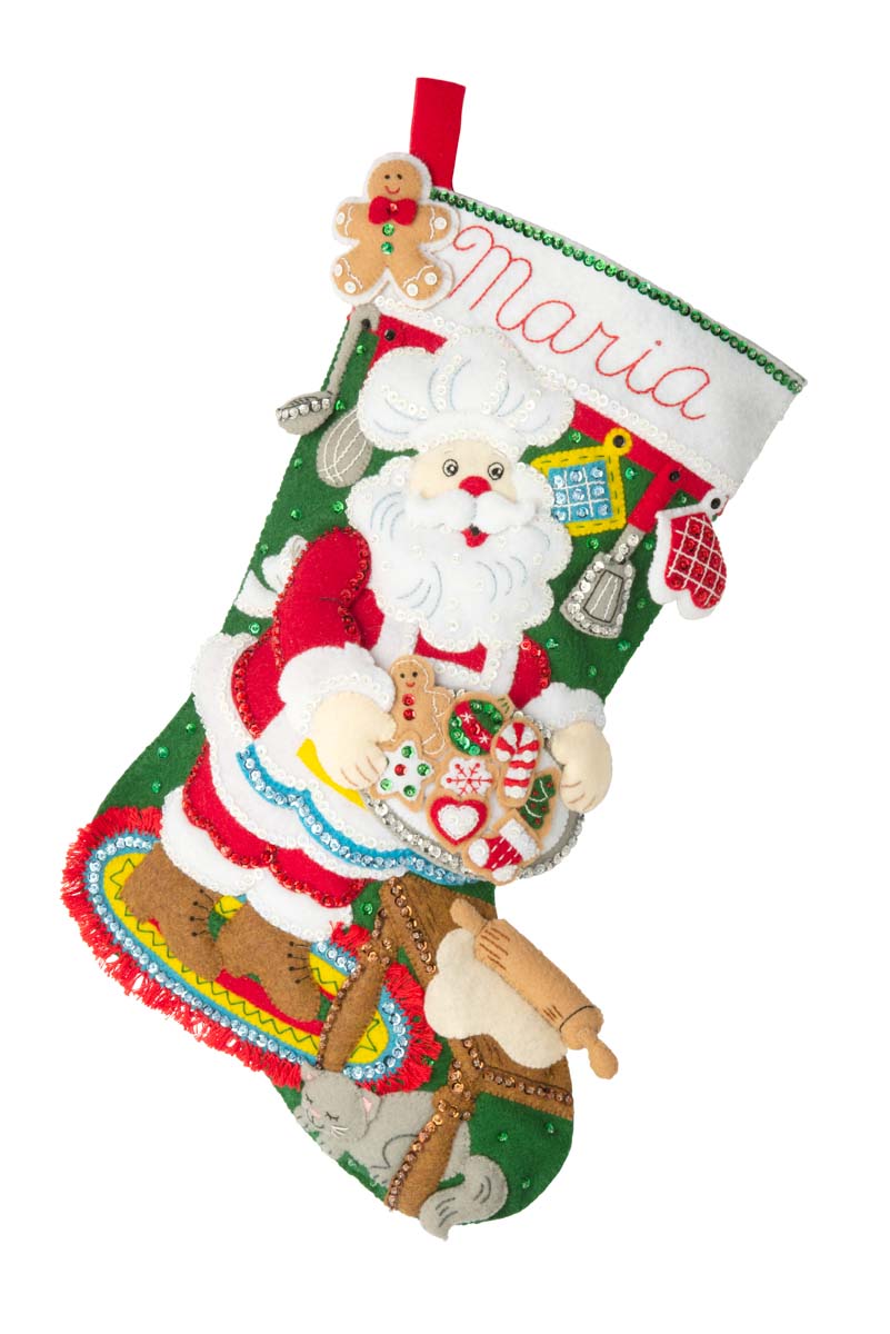 Bucilla ® Seasonal - Felt - Stocking Kits - Gingerbread Santa - 89312E