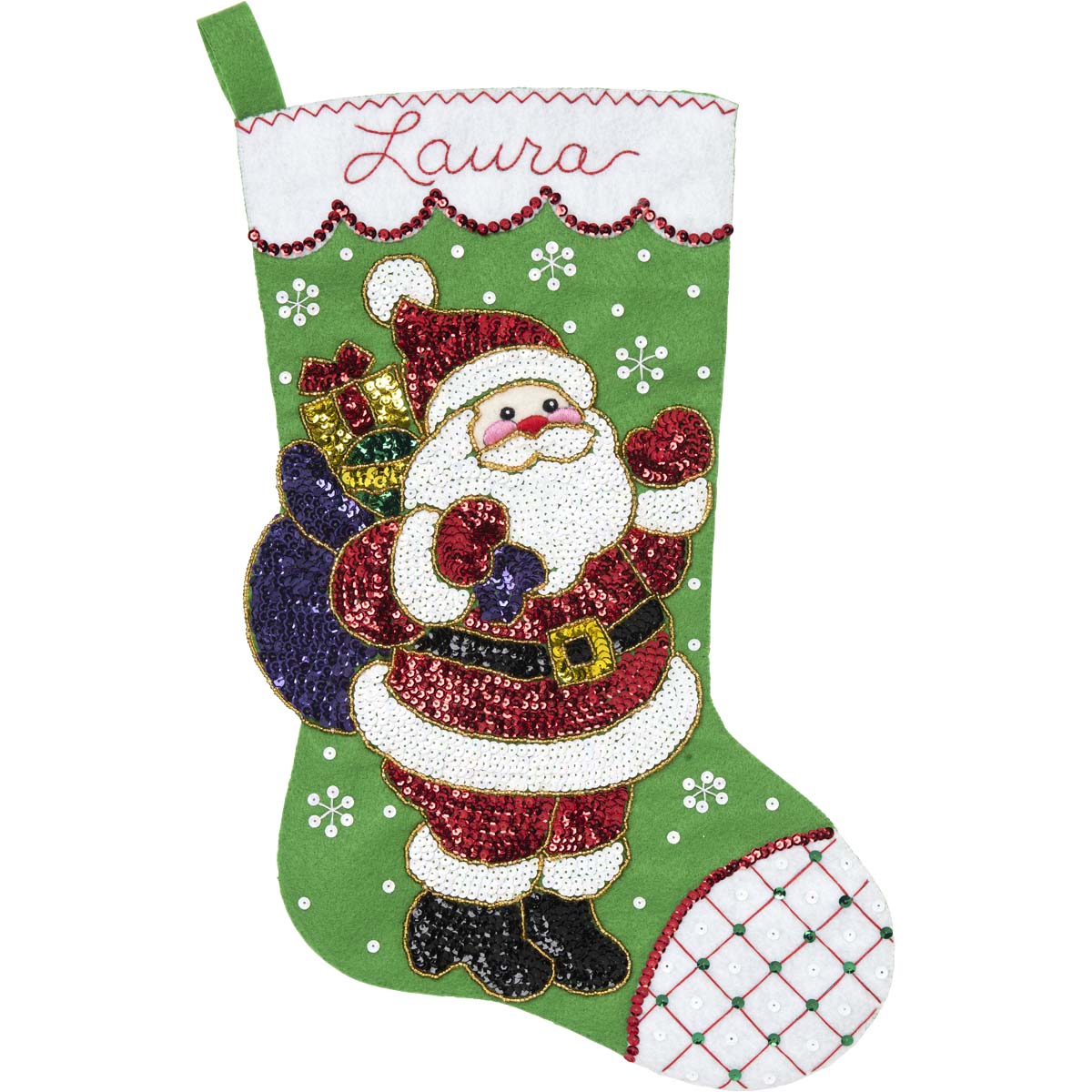 Bucilla ® Seasonal - Felt - Stocking Kits - Glitz Santa - 89073E