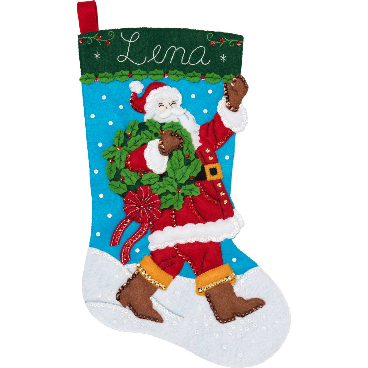 Bucilla ® Seasonal - Felt - Stocking Kits - Hallmark - Greetings From Santa - 86881
