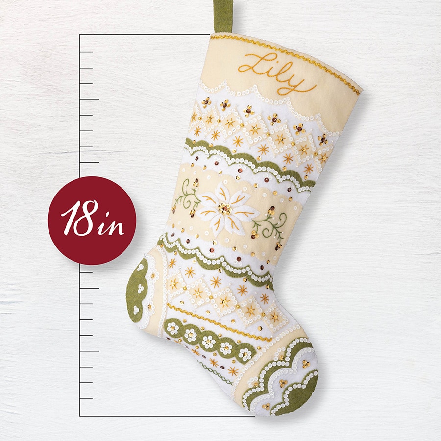 Bucilla ® Seasonal - Felt - Stocking Kits - Holiday Glitz - 89588E