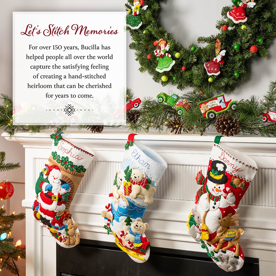 Bucilla ® Seasonal - Felt - Stocking Kits - Holiday Glitz - 89588E
